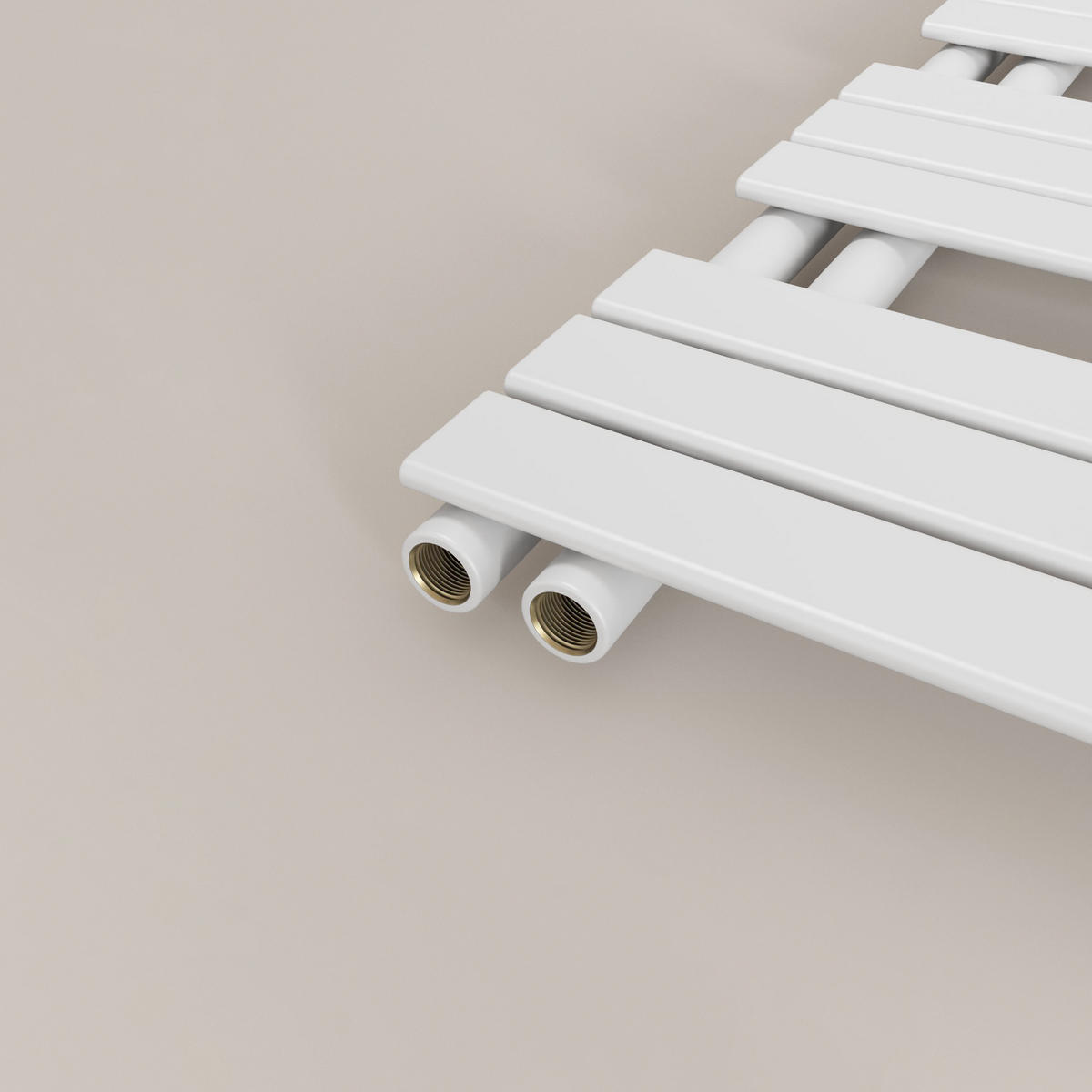 HEIZKÖRPER wasserführend mit seitlicher Öffnung Weiß 159,9/60/5,9 cm - Weiß, Metall (60/159.9/5.9cm) - EMKE