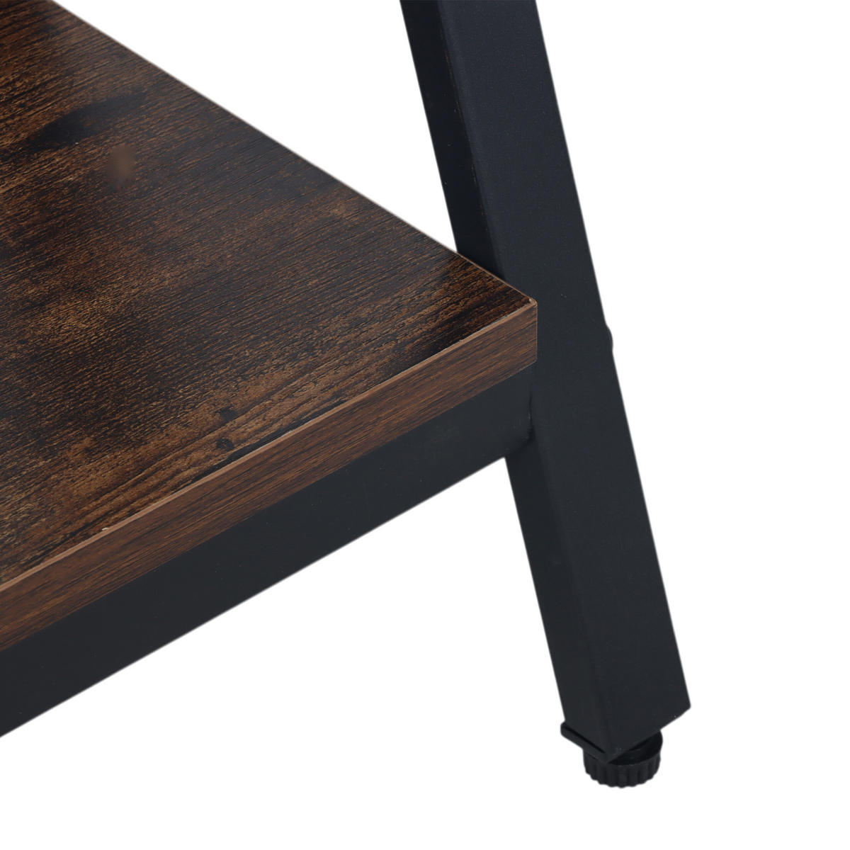 KONSOLENTISCH - Dunkelbraun, Holzwerkstoff/Metall (30/100/80cm) - Relaxdays