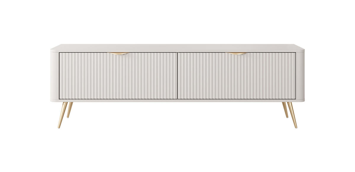 LOWBOARD Lante beige 163 / 38 / 51cm - Beige, Holz/Holzwerkstoff (163/51/38cm) - Feldmann-Wohnen