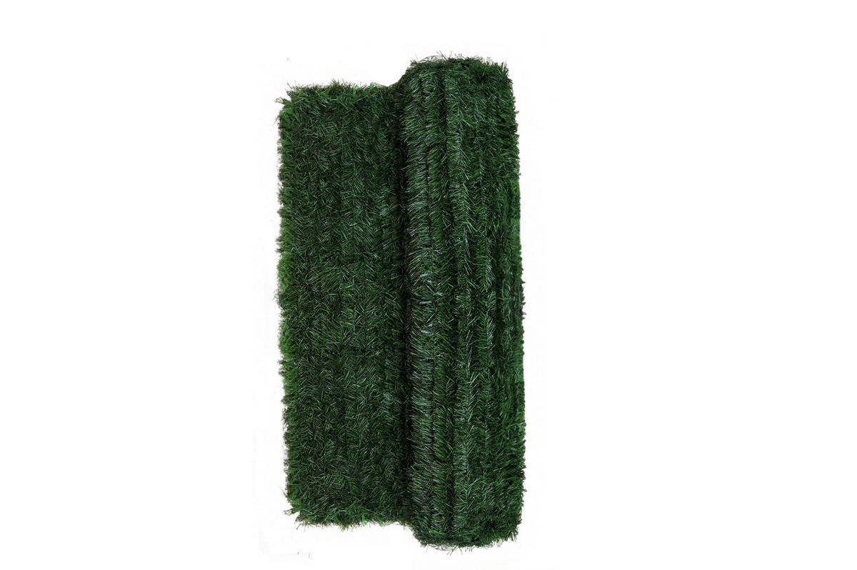 KÜNSTLICHE HECKE Pico 10m H.180cm PVC 129 Stränge - Grün, Kunststoff (180/1000cm) - Casanoov