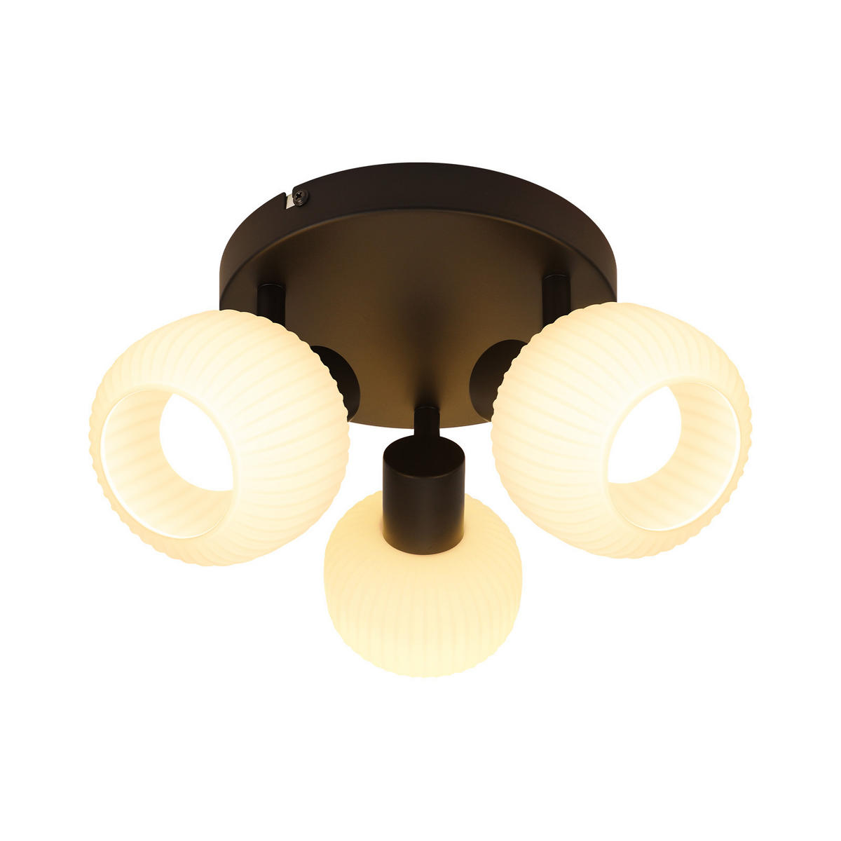 STRAHLER Flowers 19/19/14 cm - Schwarz, Metall (19/19/14cm) - Nettlife