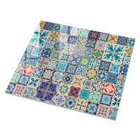 GLASPLATTE 80x60 cm – Farbenfrohe Mosaike - Grau, Glas (0.4/80/60cm) - ArtPrintCave