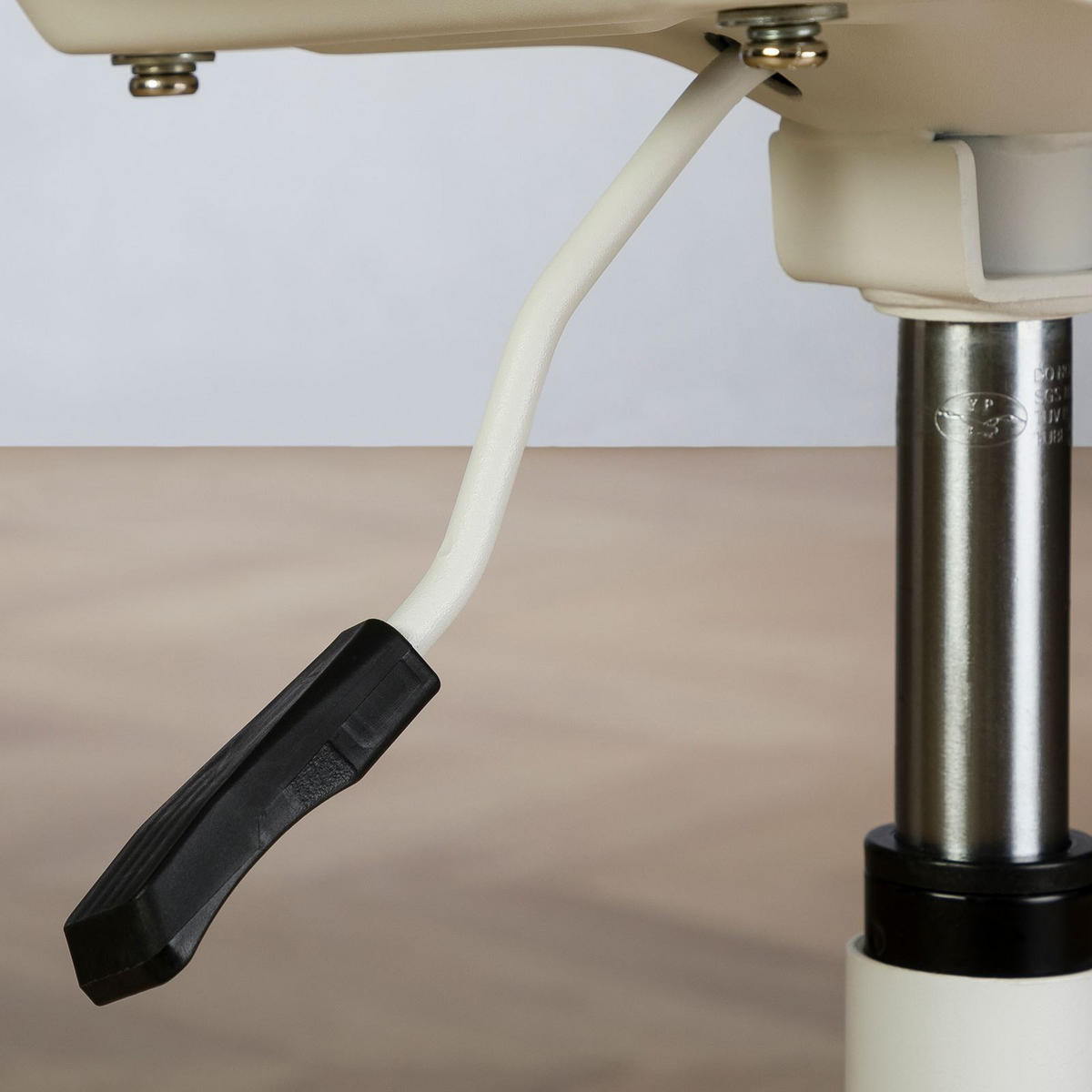 DREHSTUHL DAGMA weiß/grau - Weiß/Grau, Textil/Metall (59/82/57cm) - IDIMEX