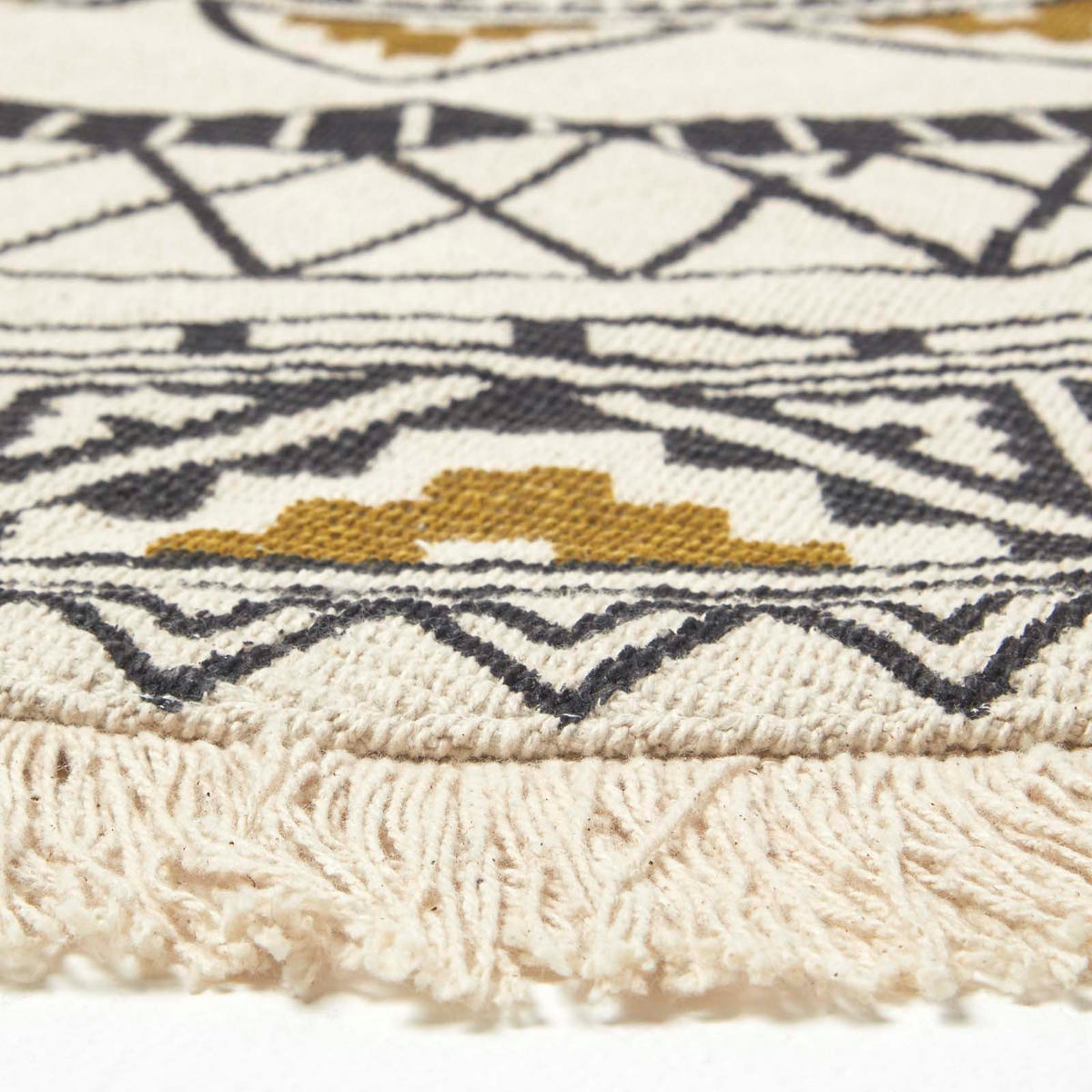 BAUMWOLLTEPPICH mit Mandala-Muster rund 145 cm - Multicolor, Textil (145/145cm) - Homescapes