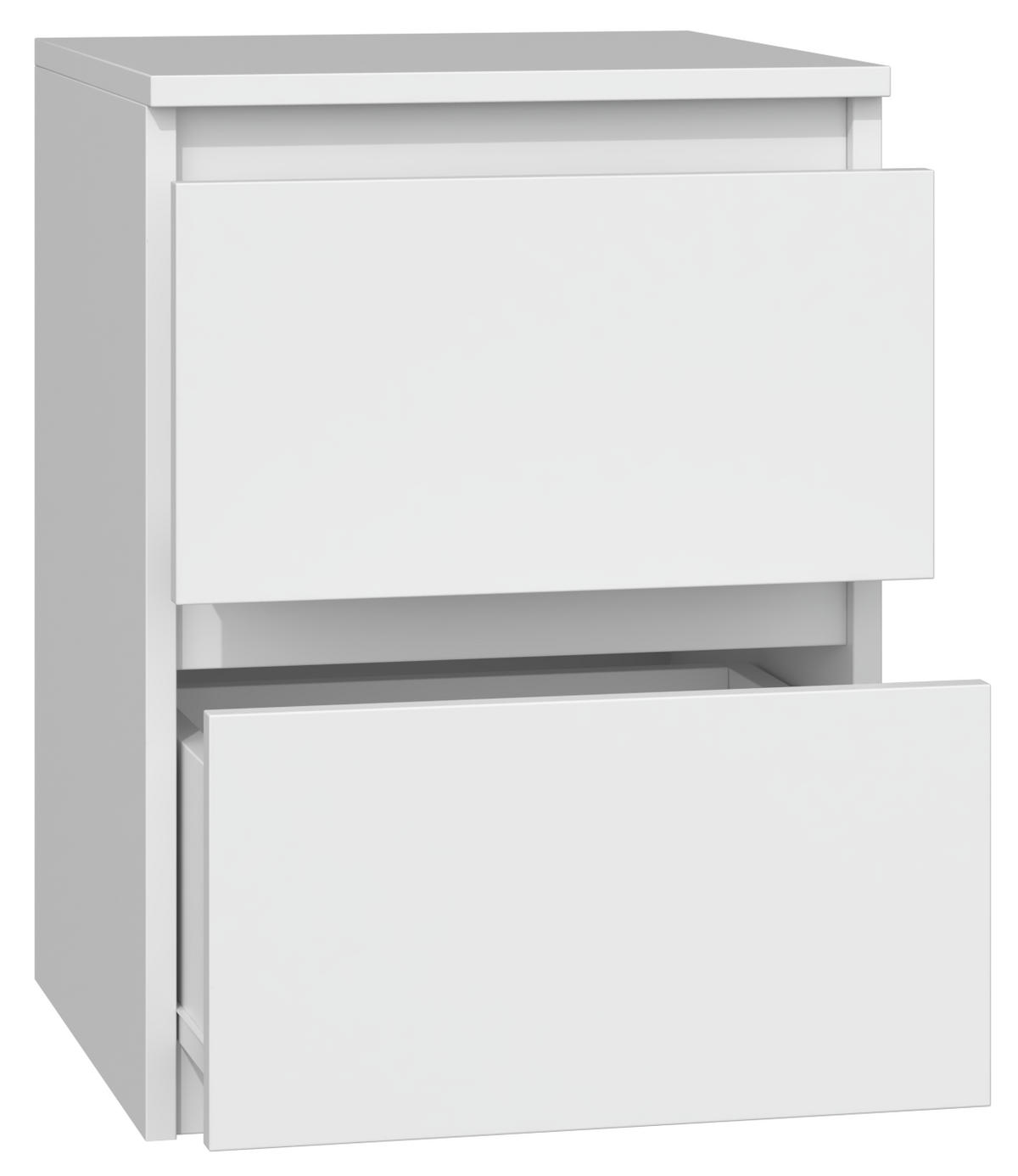 NACHTTISCH MALWA M2 - WEISS - Weiß, Holzwerkstoff (30/40/30cm) - CDF