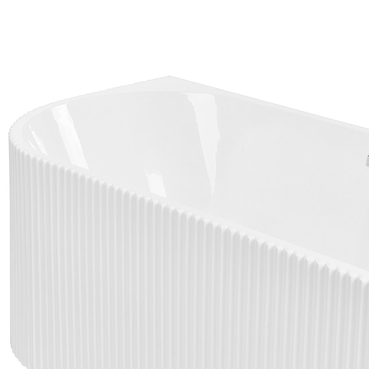 ECKBADEWANNE 80x169x59 cm weiß Gocta - Weiß, Kunststoff (80/59/169cm) - Beliani