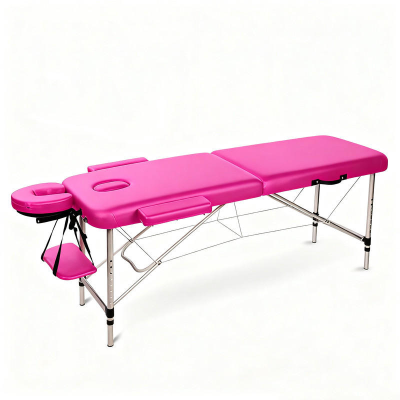 KLAPPBETT Sorvena 93/65/18 cm - Rosa, Metall (65/18/93cm) - ZMH
