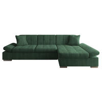 COLTAR Montana Reiat, Dreapta - verde închis, material textil/lemn (161/278cm) - MIRJAN24