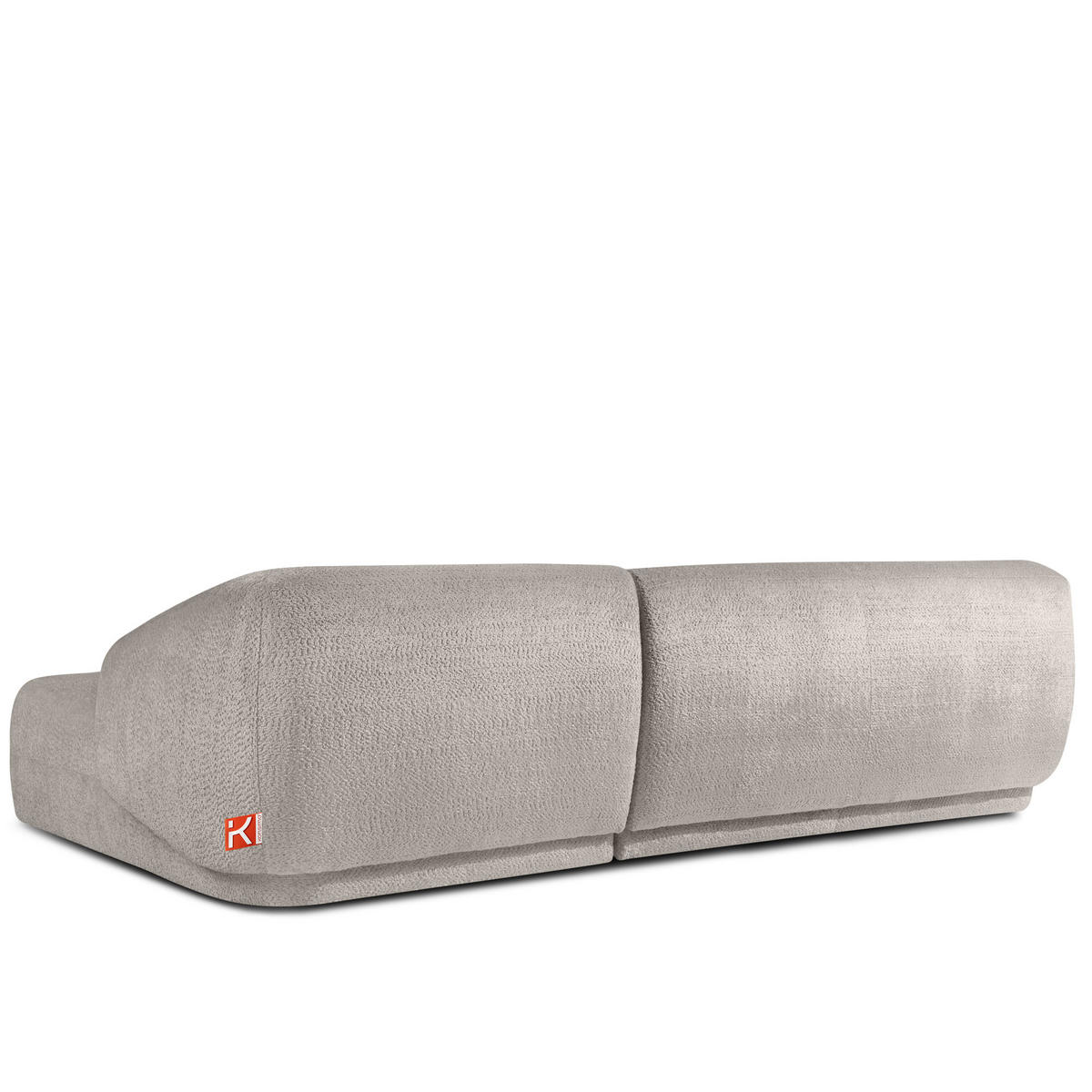 ECKSOFA RECHTS VIRA, Kühles Braun, Chenille - Graubraun/Schwarz, Holz/Holzwerkstoff (300/160cm) - KONSIMO®