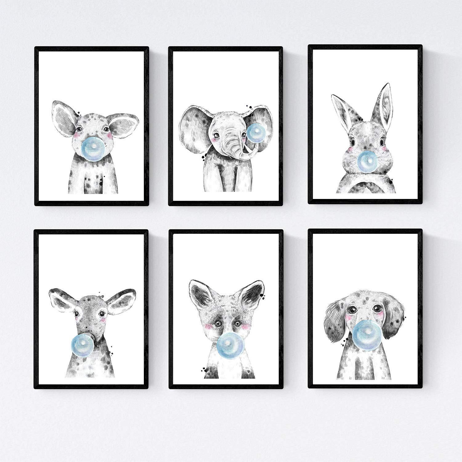 Nacnic Poster Schwarz 29x3 cm