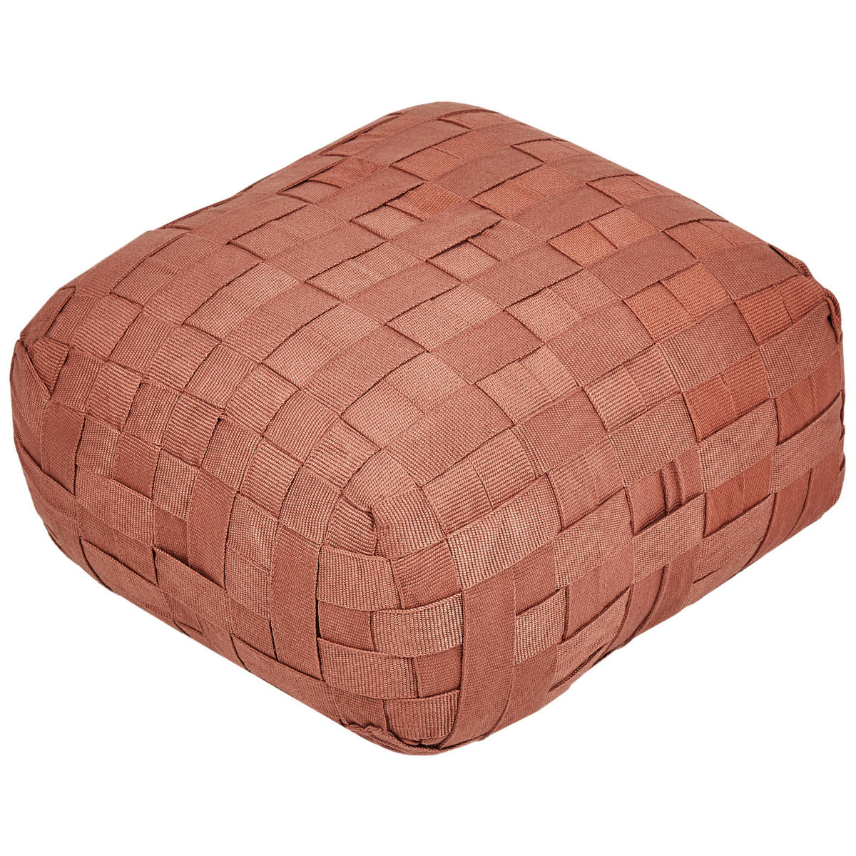 POUF Hellrot Bodla - Hellrot, Kunststoff (50/30/50cm) - Beliani