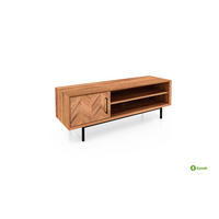 LOWBOARD NIEDRIG LEON Kernbuche - Kernbuche, Holz (144/50/45cm) - byoak