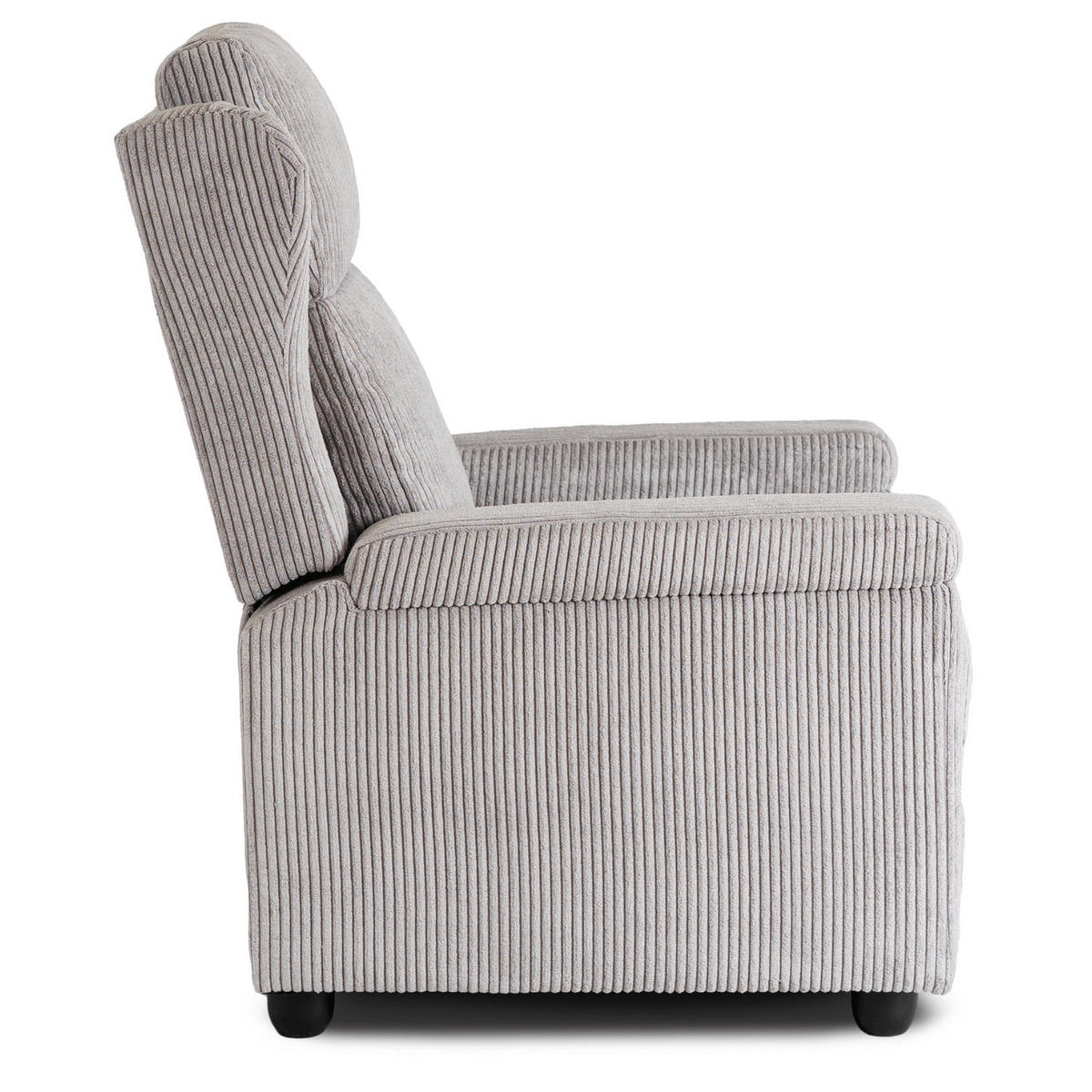 RELAXSESSEL SPENCER fürs Wohnzimmer Schlafen Grau - Grau, Holz/Textil (73/105/85cm) - makarowski meble