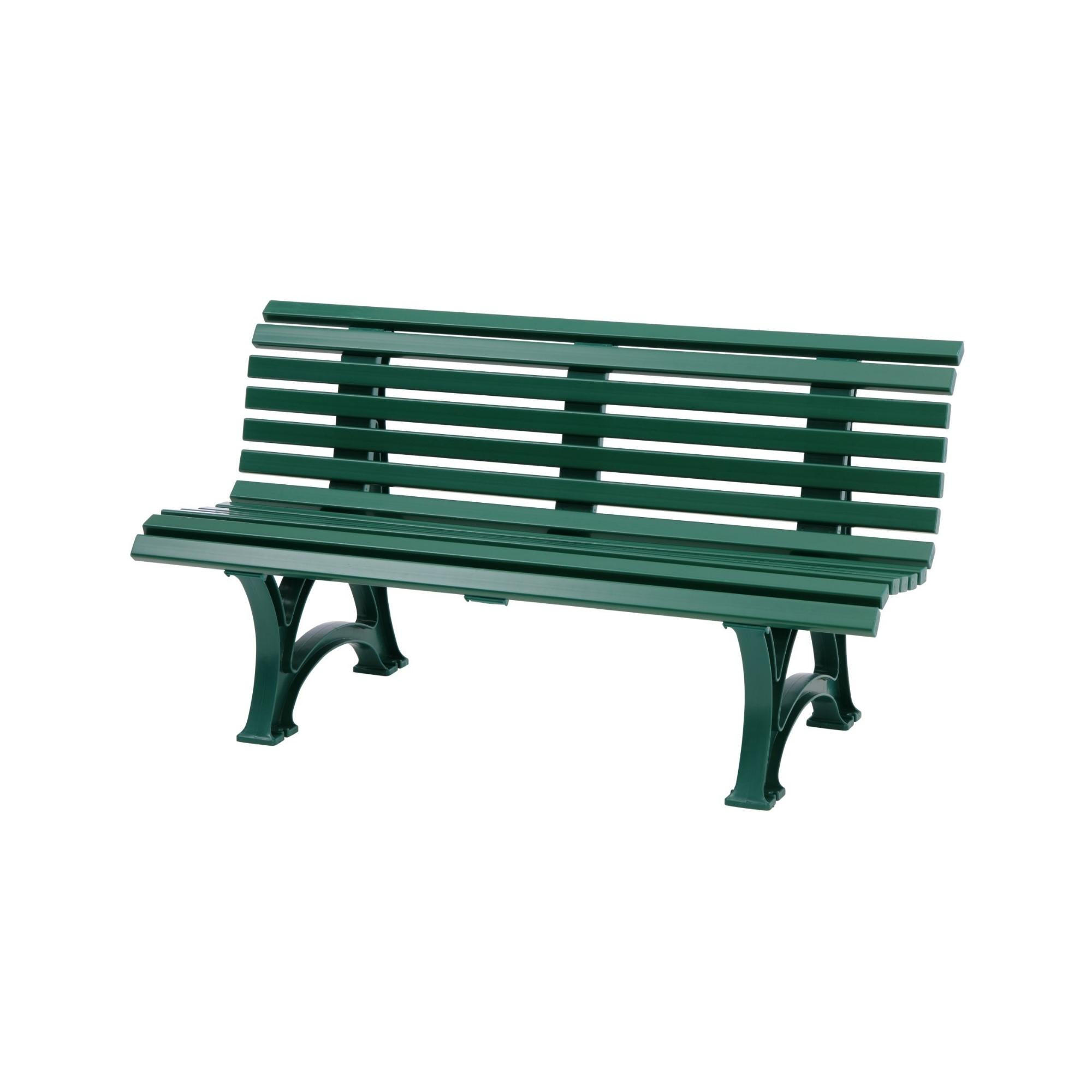 GARTENBANK Jamaika 3 Sitzer Grün 80 x 150 x 64cm Witterungskunststoff & UV Beständiger Kunststoff - Grün, Kunststoff (150/80/64cm) - PROREGAL