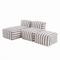 GARTENLOUNGE-SET SOFT SET 2 Beige - Beige, Textil - Muffo