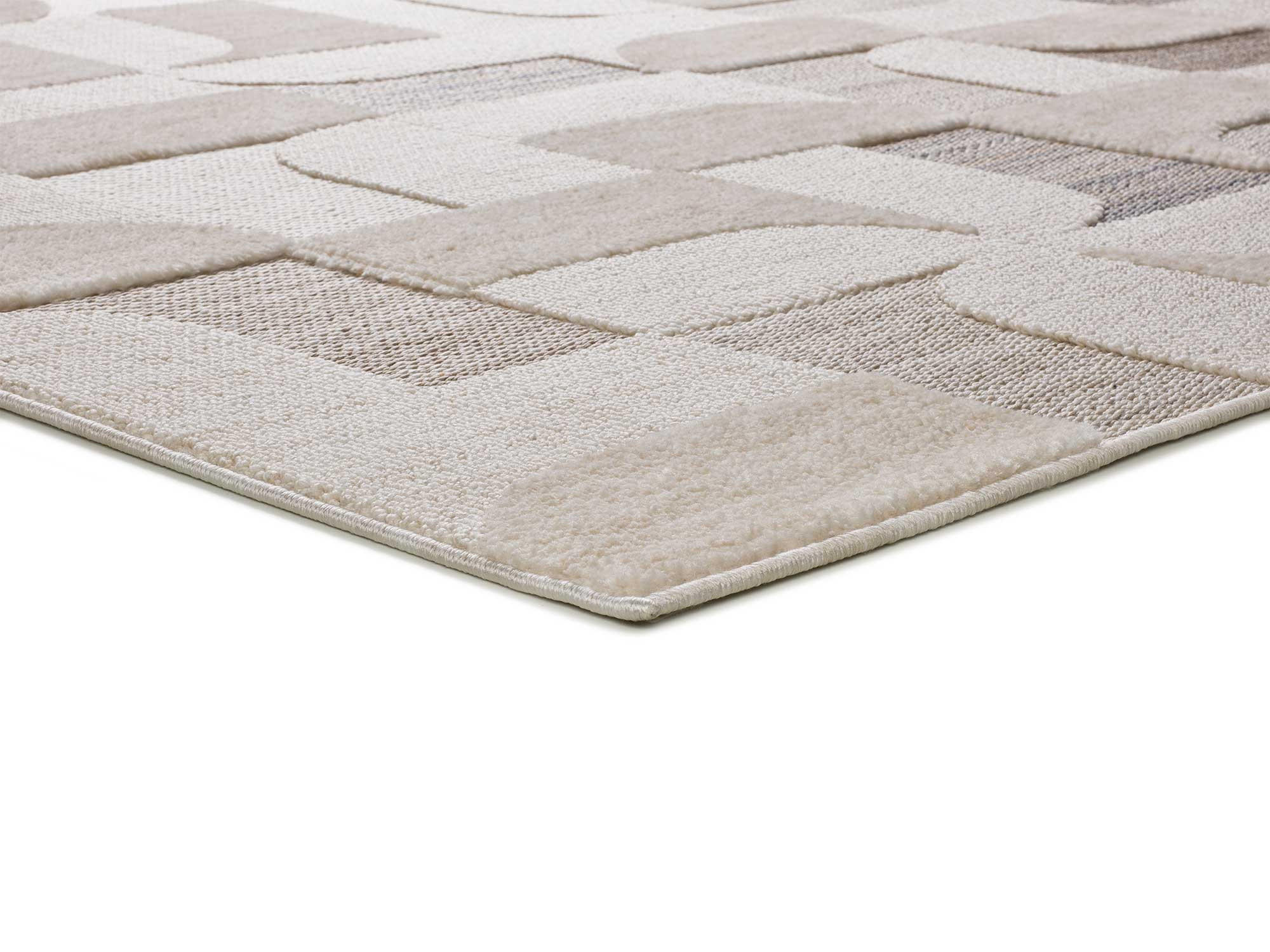 VINTAGE-TEPPICH Beige Element 134/200 cm - Beige, Naturmaterialien/Textil (134/200cm) - Atticgo