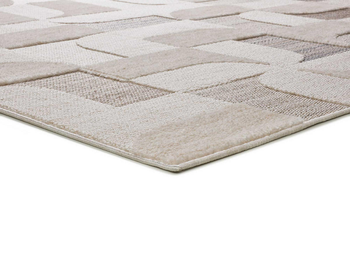 VINTAGE-TEPPICH Beige Element 134/200 cm - Beige, Naturmaterialien/Textil (134/200cm) - Atticgo