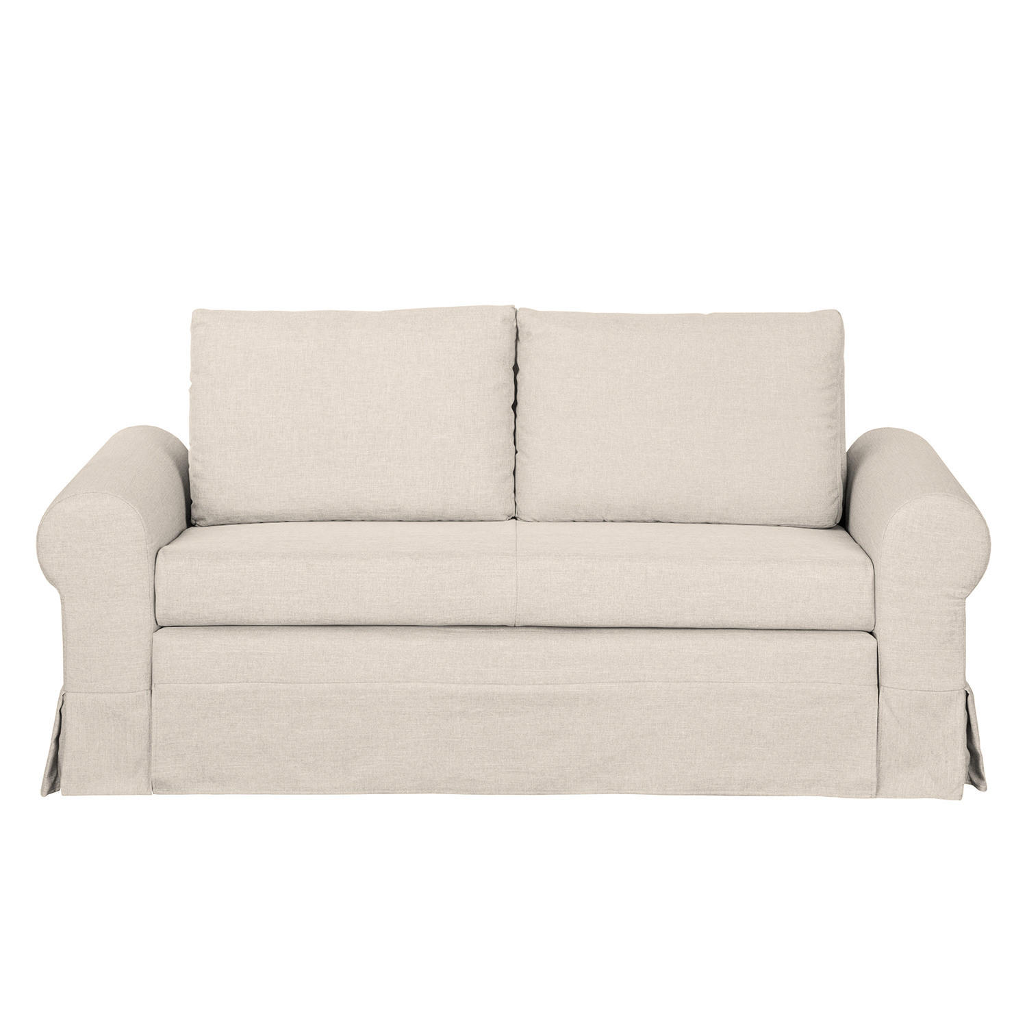 SCHLAFSOFA mit Husse - Creme, Textil (185/90/90cm) - home24