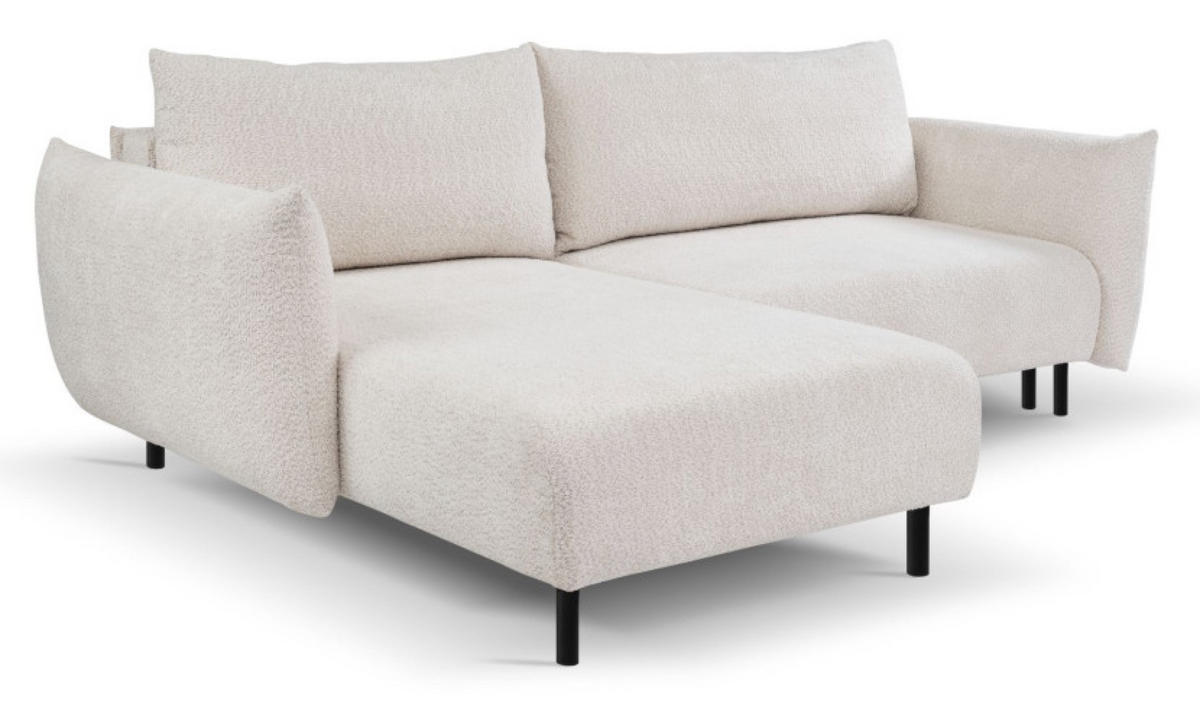 ECKSOFA Beige DELI Mit Schlaffunktion Links - Beige, Textil (257/171cm) - Sepro Meble