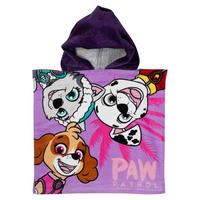 BADEPONCHO Paw Patrol Lila 50 x 100 cm - Lila, Textil (Einheitsgrößenull) - Paw Patrol