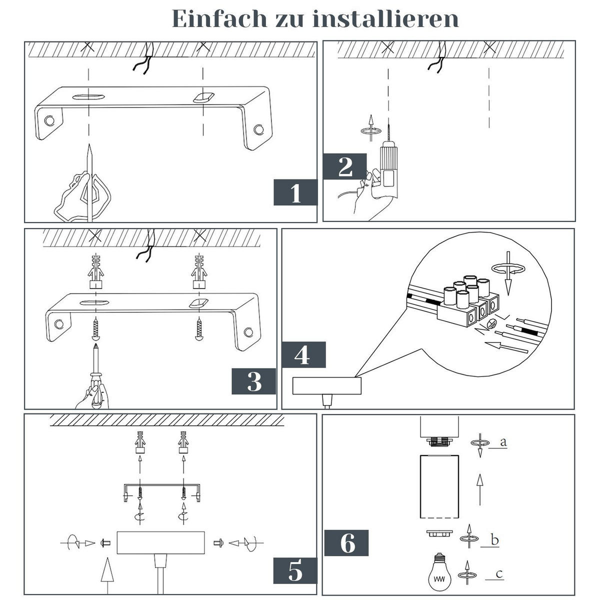 HÄNGELEUCHTE Elmar 1-flammig 10/10/150 cm - Schwarz, Metall (10/10/150cm) - Nettlife