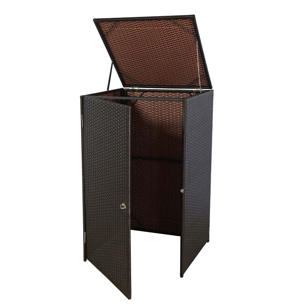 MÜLLTONNENVERKLEIDUNG 120L Braun - Braun, Kunststoff (65/110/66cm) - MCW