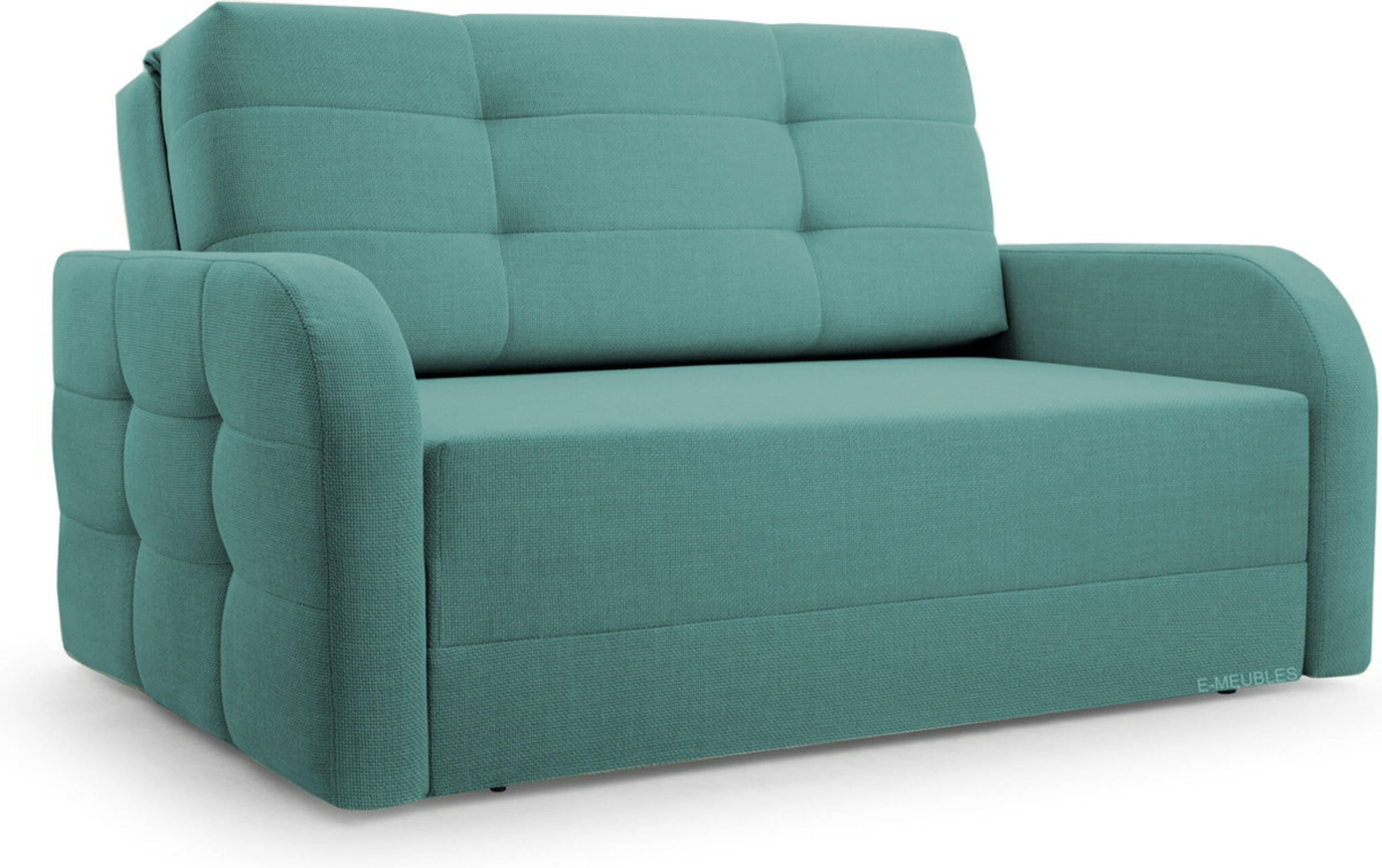 SCHLAFSOFA Porto 120 - Mintgrün (BRAGI 82) - Hellgrün, Holz (141/90/100cm) - Möblo