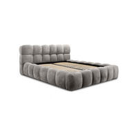 POLSTERBETT Aurelia - Hellgrau, Holzwerkstoff/Textil (160/200cm) - Fun Möbel
