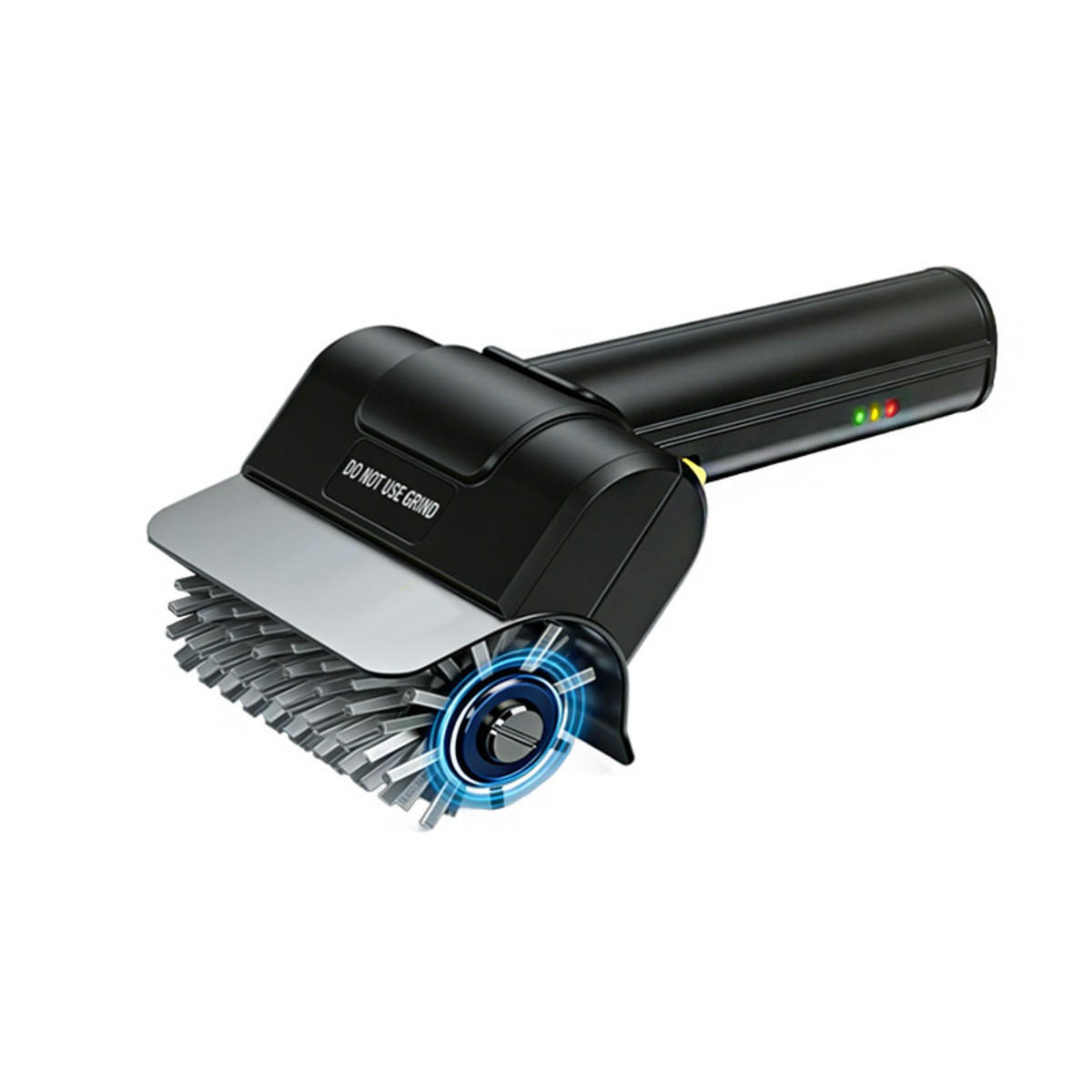 GRILLBÜRSTE Elektrische & Edelstahl Schwarz, Schwarz - Schwarz, Kunststoff (10cm) - Authentics
