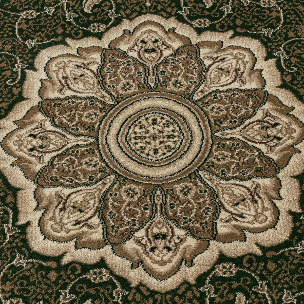 TEPPICH Kurzflor GEISLER in Grün, orientalisch, 200 x 290 cm - Grün, Textil (290/200cm) - KADIMA DESIGN