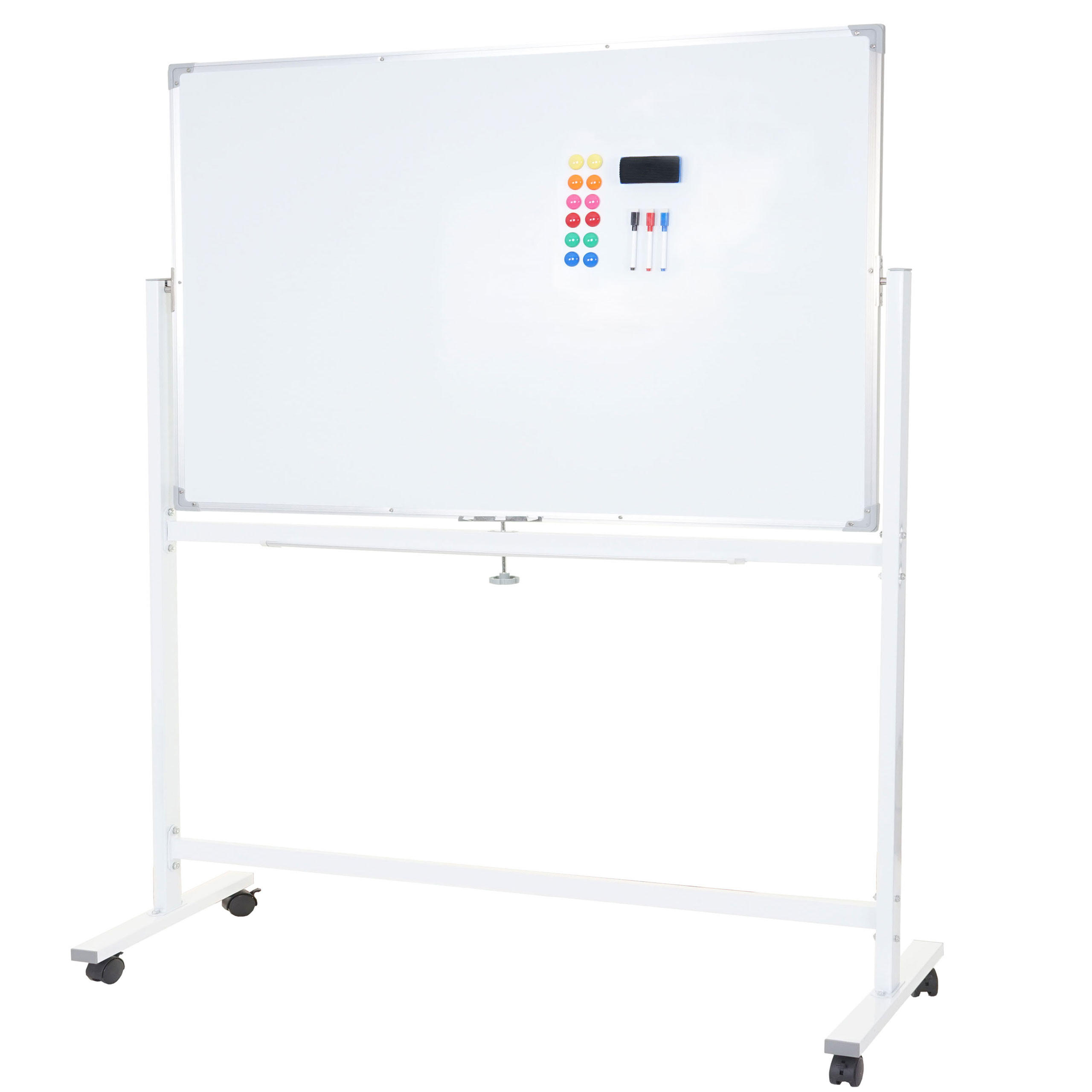 WHITEBOARD Weiß - Weiß, Metall (160/186/50cm) - MCW