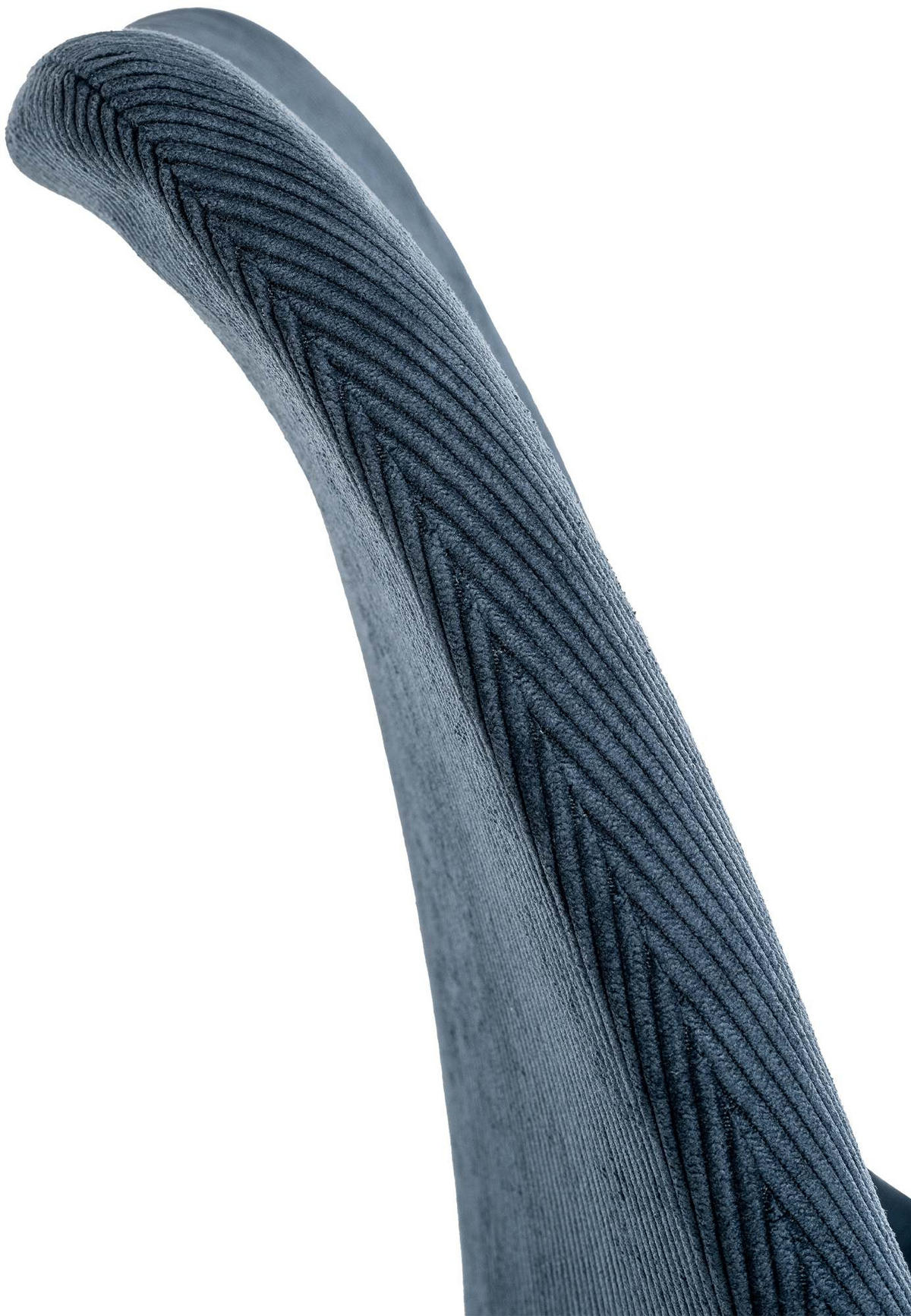 STUHL Cord dunkelblau - Eukalyptusholzfarben/Dunkelblau, Holz/Textil (49/83/50cm) - CLP