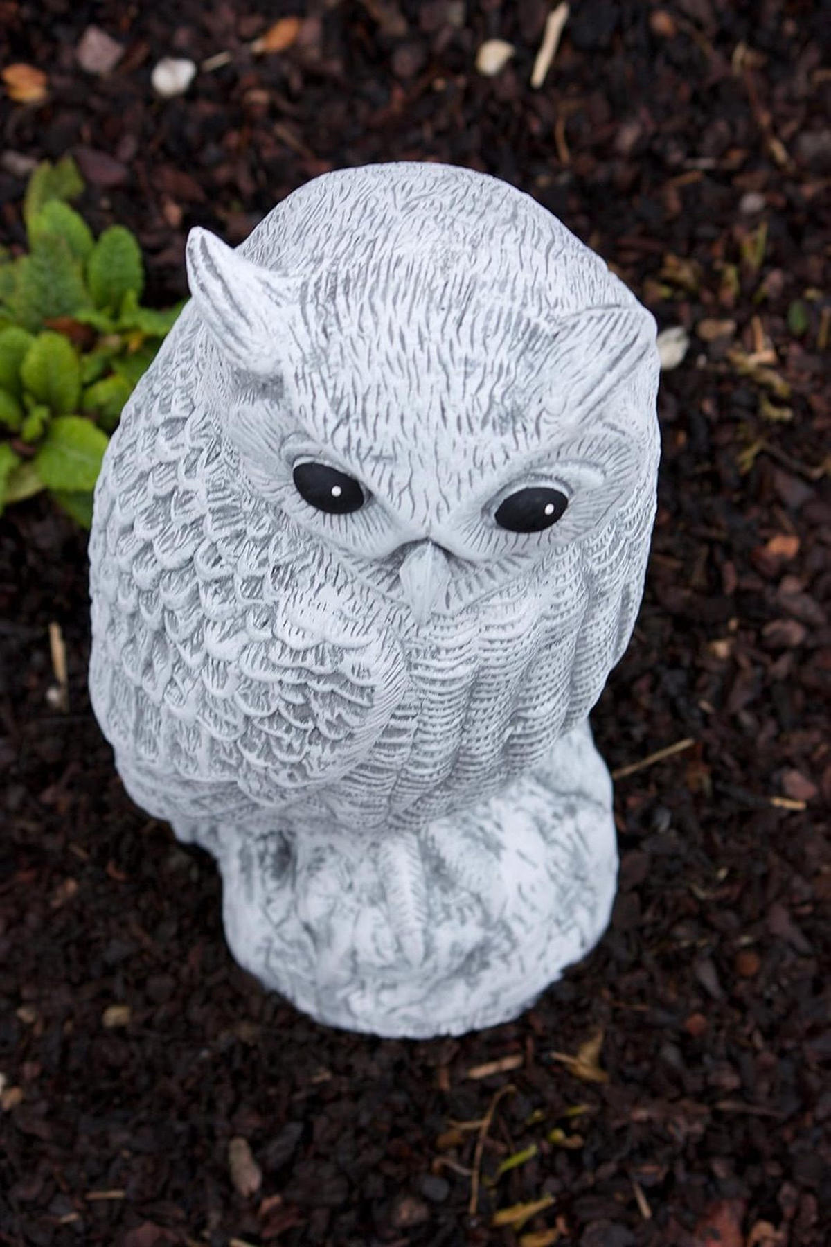 STEINFIGUR große Eule Uhu frostfest massiver Steinguss - Grau, Stein (24/44/22cm) - stoneandstyle