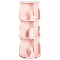 BÜCHERREGAL 94 cm Pastellrosa Caney - Pink, Holzwerkstoff (40/94/40cm) - Beliani