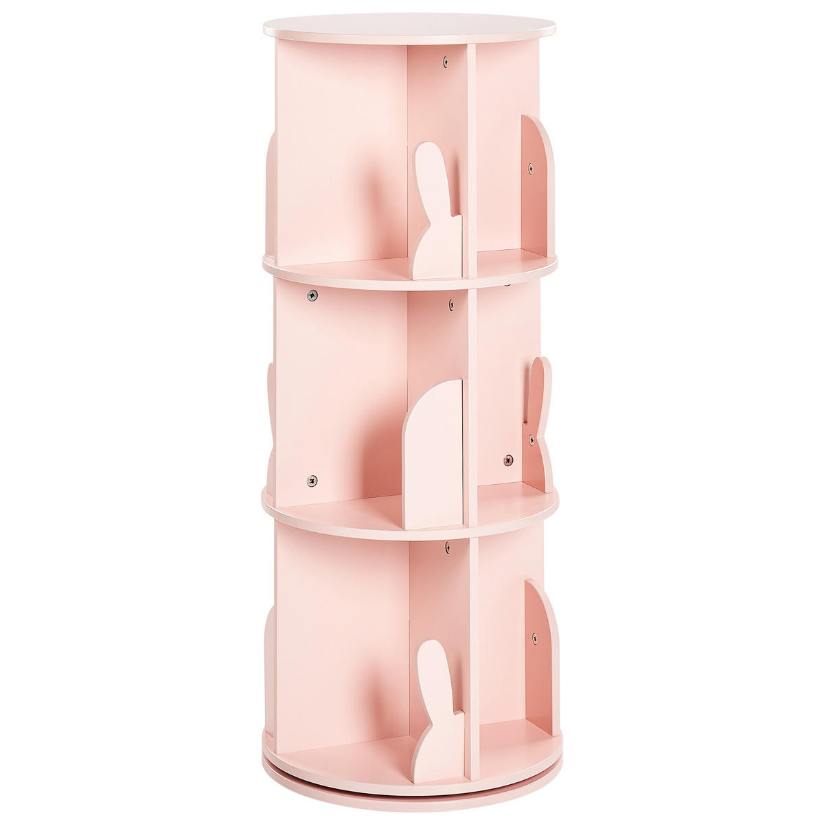 BÜCHERREGAL 94 cm Pastellrosa Caney - Pink, Holzwerkstoff (40/94/40cm) - Beliani