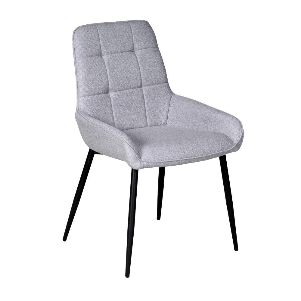 Weber Industries Esszimmerstuhl/ Hellgrau 53x86.5x60 cm