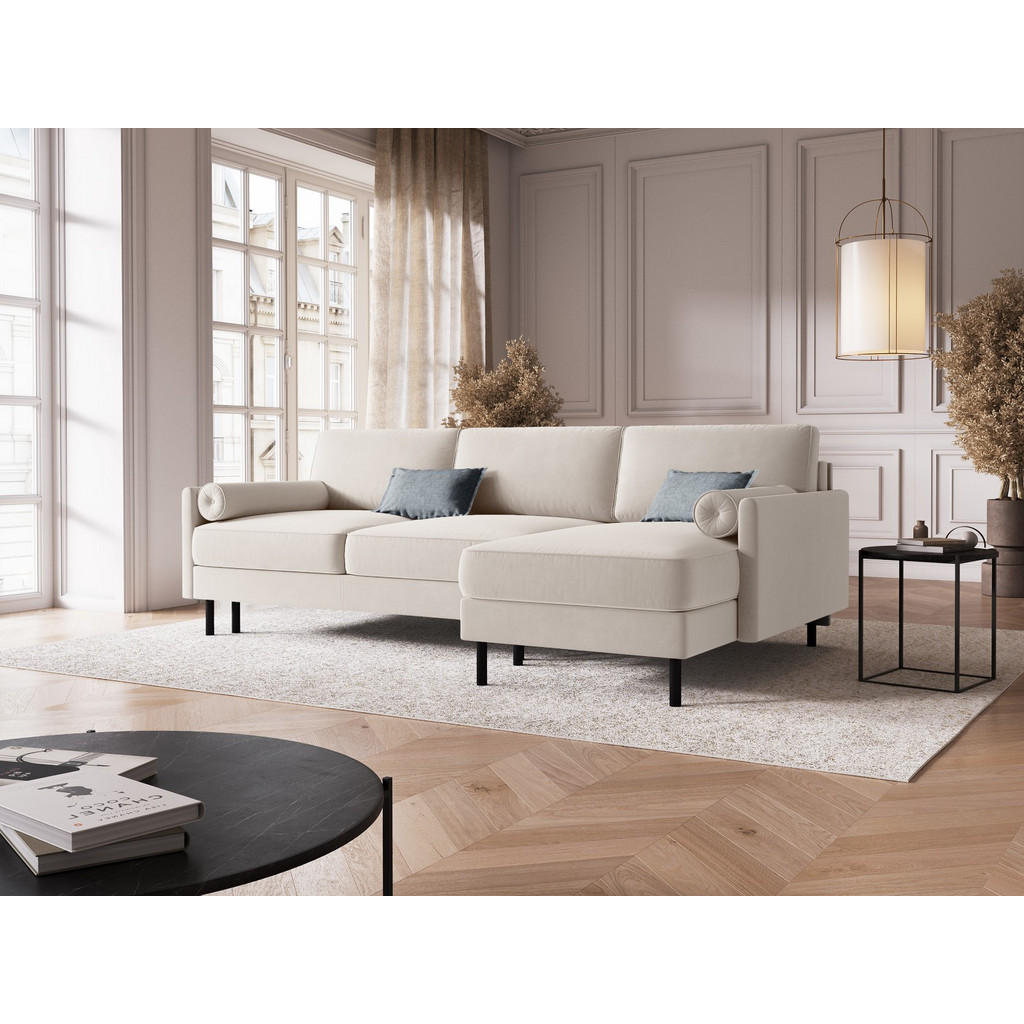 Thumbnail - Micadoni Ausklappbares-Ecksofa, Beige, Textil, 5-Sitzer, L-Form, 212x142 cm, Hergestellt in Europa, Oeko-Tex®, Wohnzimme...