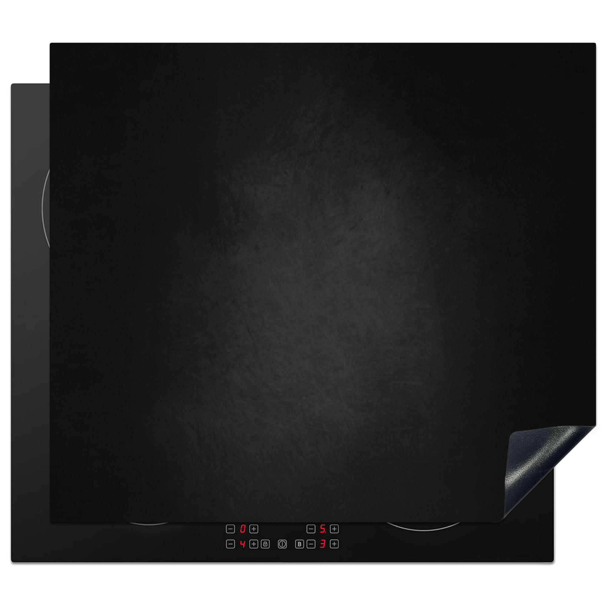 MuchoWow KRYT NA INDUKČNÍ DESKU Beton - Černá - Šedá - Texturovaná - Průmyslová 57.6x51.6 cm