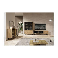 WOHNZIMMER Set 3-tlg. – Slide – Eichefarben - Eichefarben, Holzwerkstoff (180/54/39cm) - hi-markt