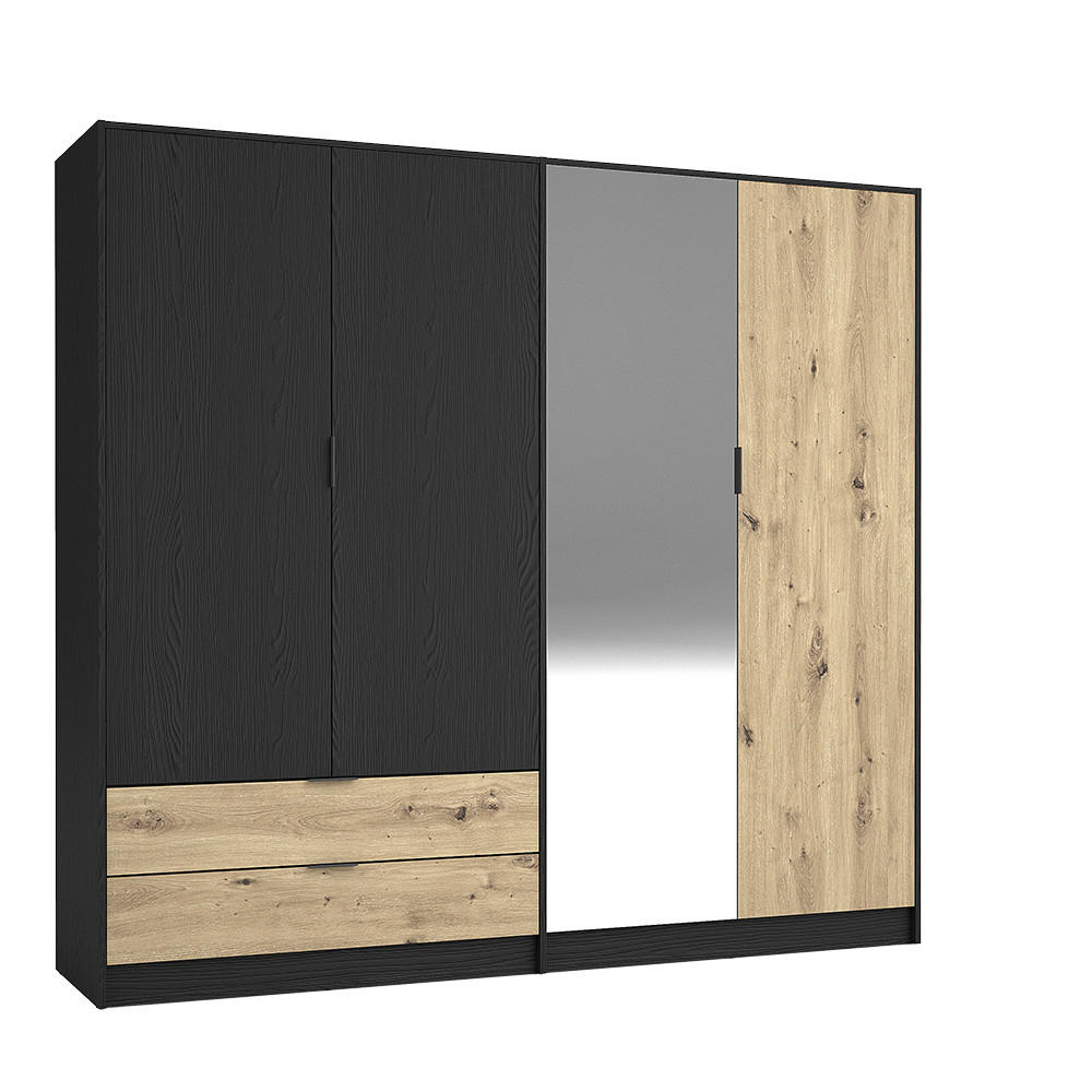 Lomado Kleiderschrank Braun 221x54x203 cm