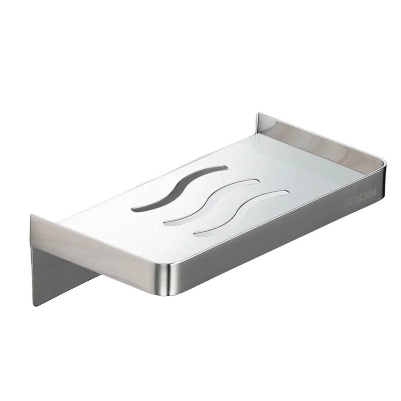 BADEWANNENABLAGE – 18 x 9,5 x 5,5 cm – Glänzend silber – Edelstahl - Silberfarben, Metall (19/6/11cm)
