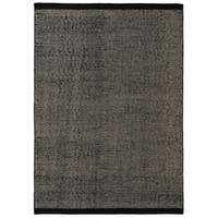 WOLLTEPPICH Rocco Schwarz/Weiß 170x240 cm - Schwarz, Naturmaterialien/Textil (170/240cm) - benuta Pure