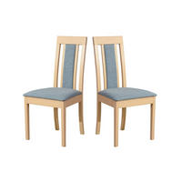 STUHL 2er Set Roma 11, sonoma - Fango/Sonoma Eiche, Holz (45/96/41cm) - Leaf Design