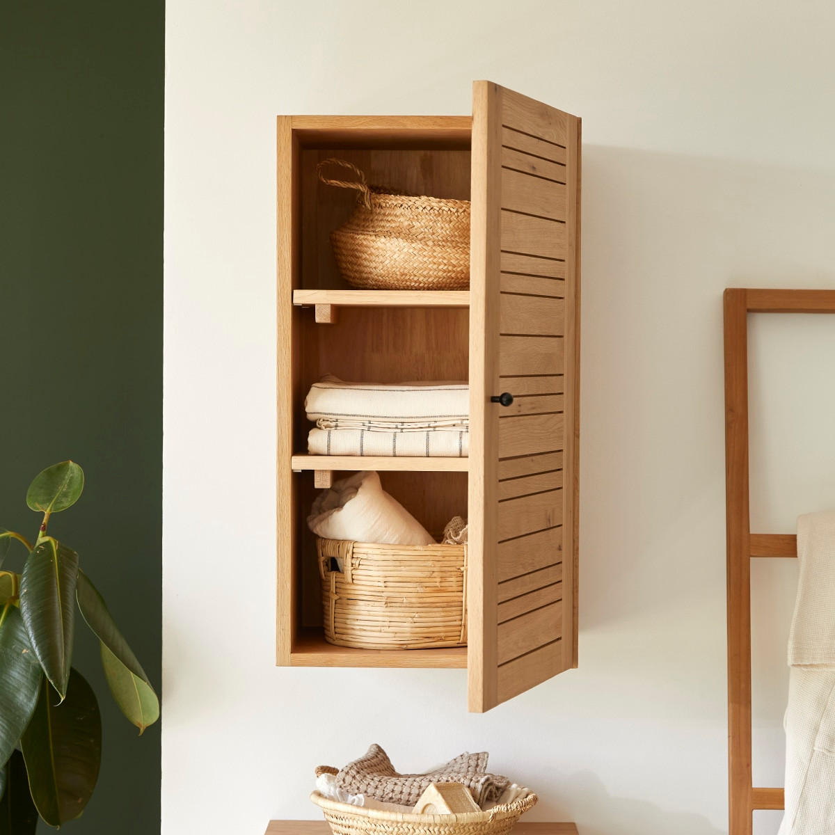 HOCHSCHRANK Soho Natur aus Eiche - Naturfarben, Holz (40/73/35cm) - Tikamoon