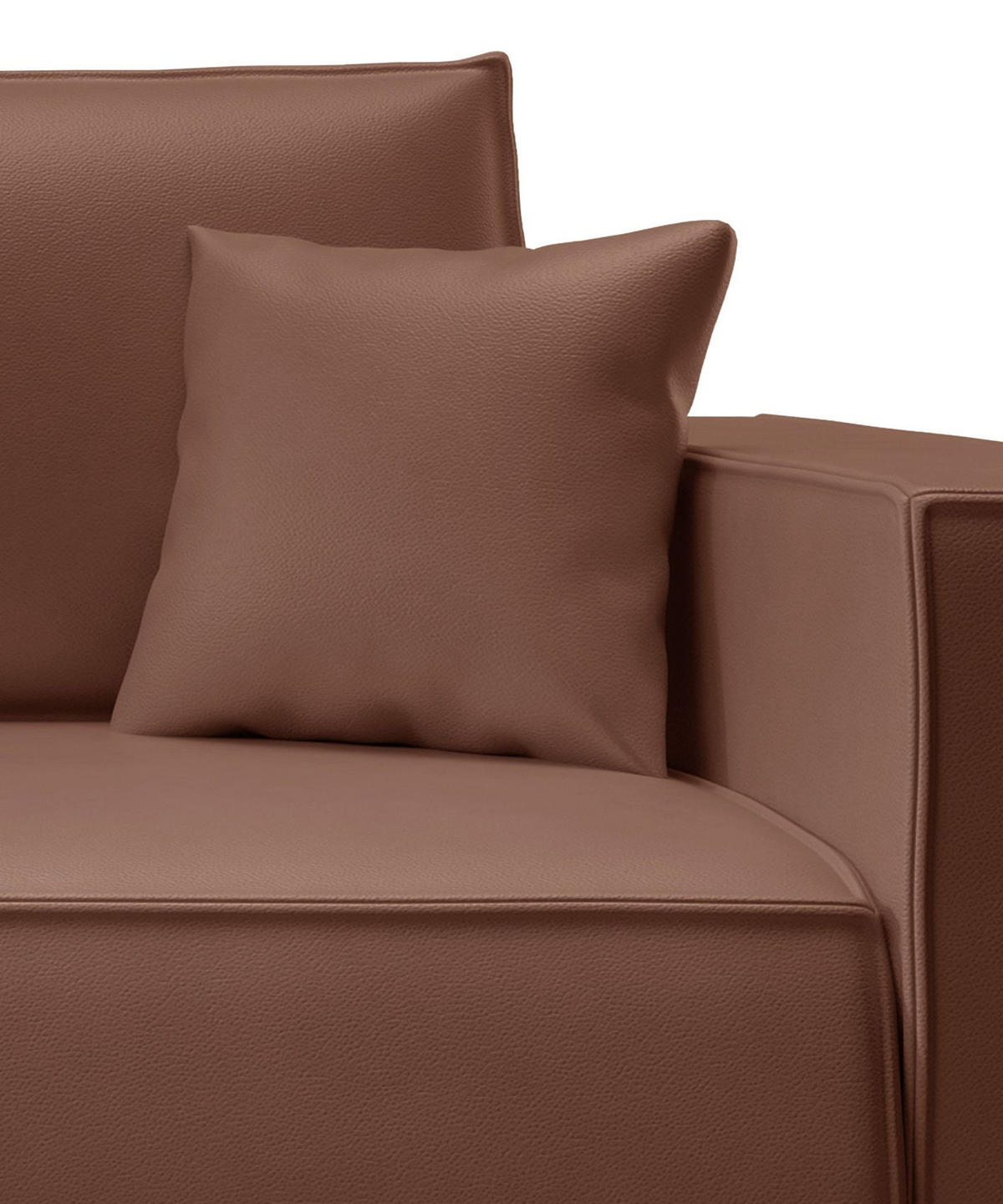 3-SITZER SCHLAFSOFA Farese Cuero Braun, Kunstleder - Schwarz/Braun, Kunststoff/Textil (257/86/102cm) - Selsey