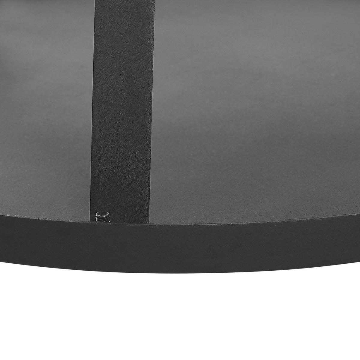 FEUERSTELLE Stahl schwarz rund mit Bodenplatte Pulo - Schwarz, Metall (49/72/49cm)