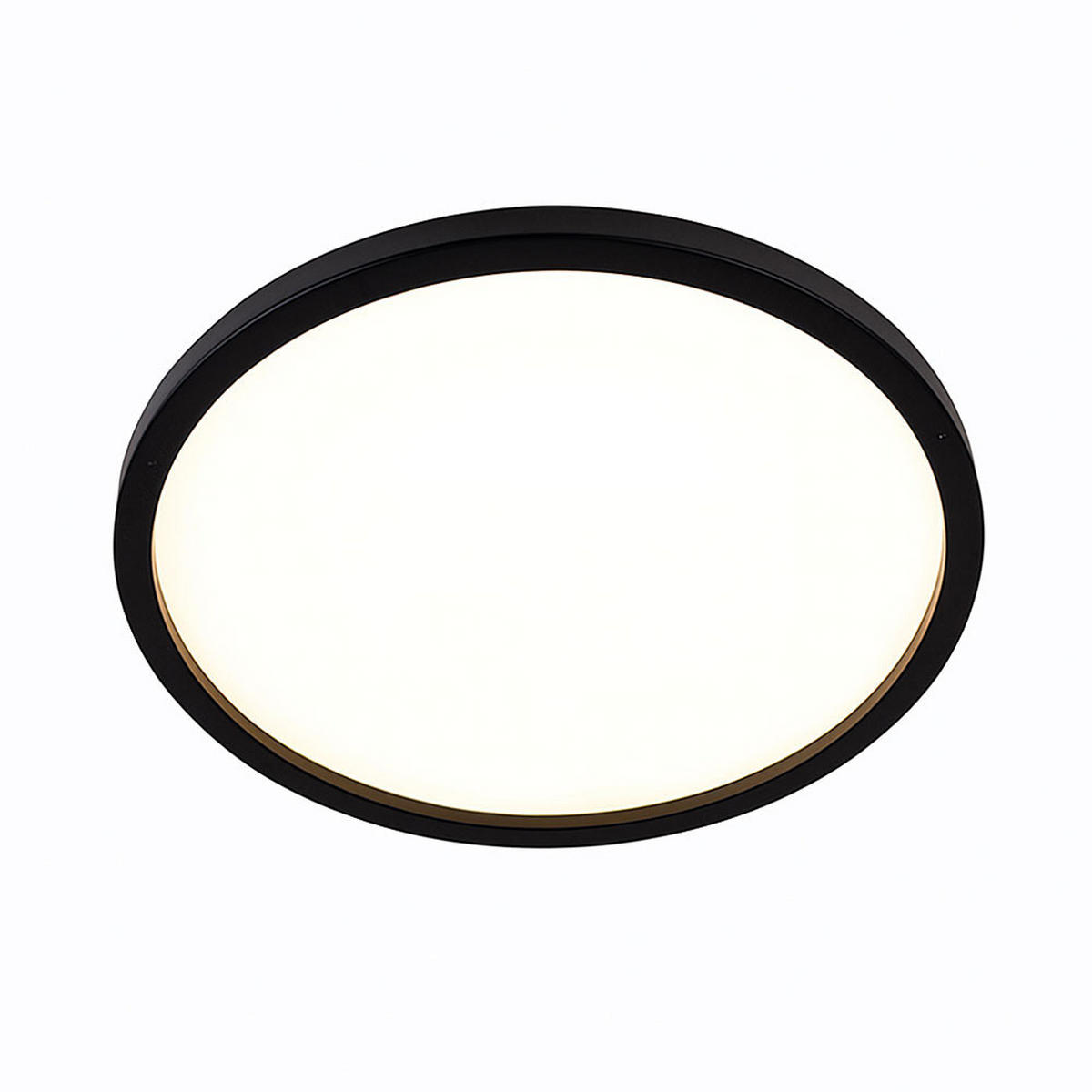 LED DECKENLEUCHTE Backlight Schwarz - Schwarz, Kunststoff (42.5/42.5/3.4cm) - Briloner