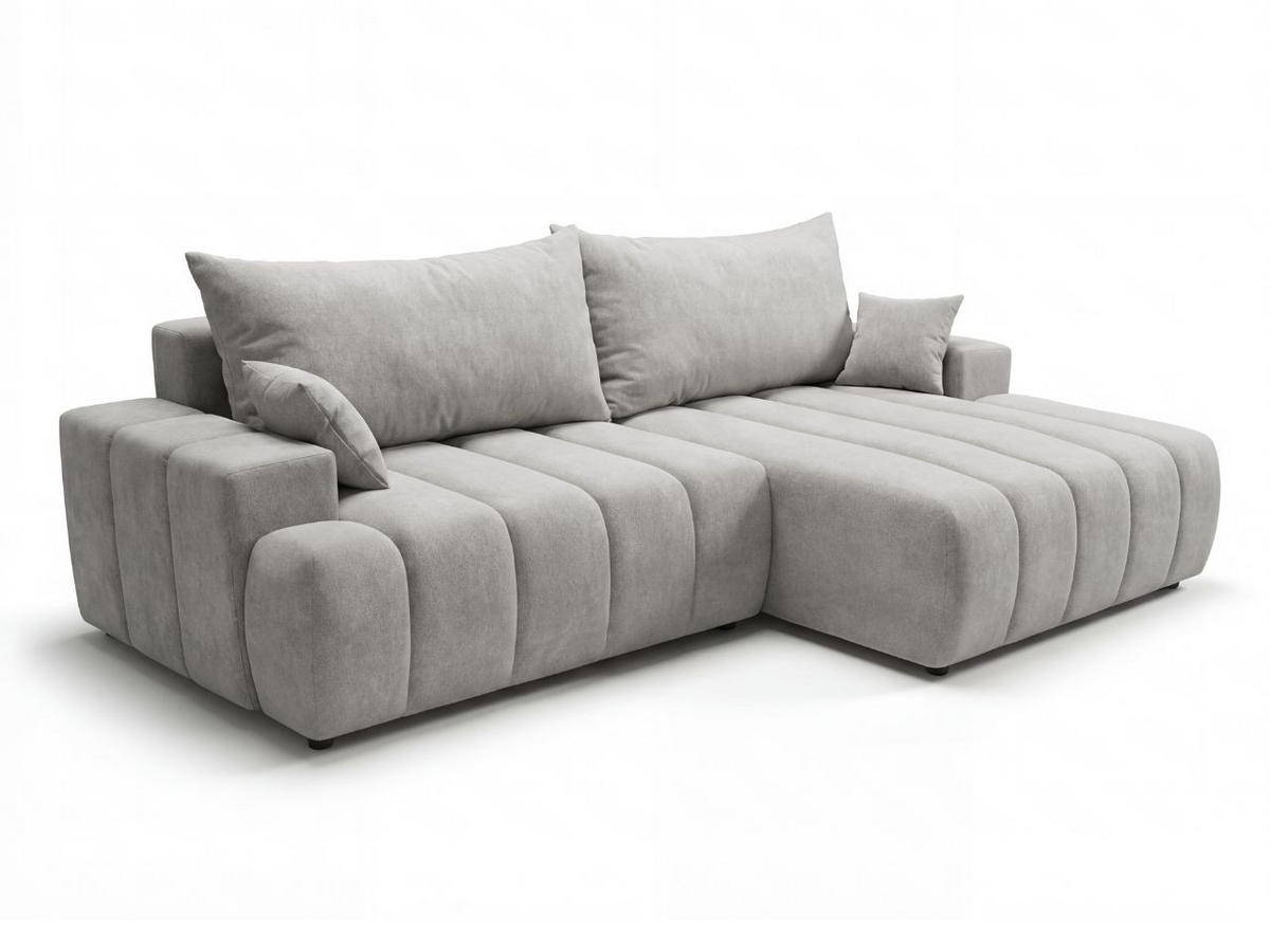 ECKSOFA Caleo Grau Rechts - Grau, Holz/Textil (270/170cm) - Graingold