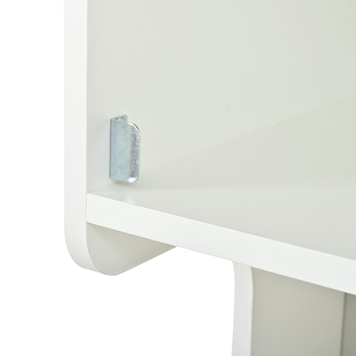 BUFFÉSKÅP i vit Highboard med LED och justerbara hyllor, B80/D40/H180 cm - Vit, Träbaserade material (80/180/40cm) - STILVORA
