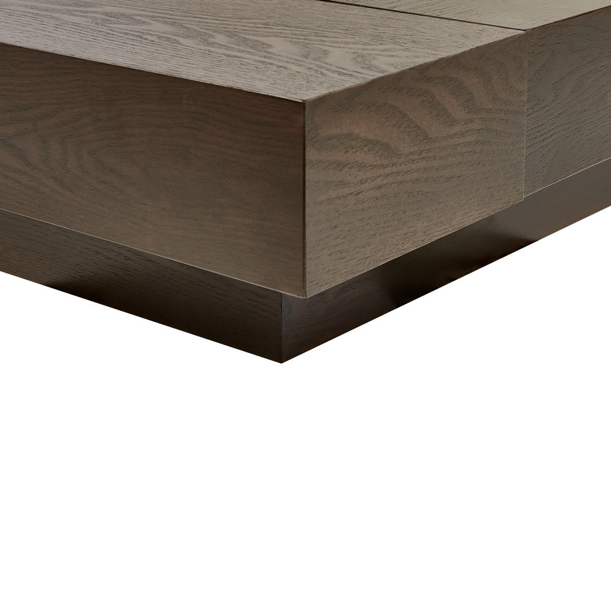 WASSERBETT 180x200 cm Dunkler Holzfarbton Zen - Dunkelbraun, Holzwerkstoff (180/200cm) - Beliani